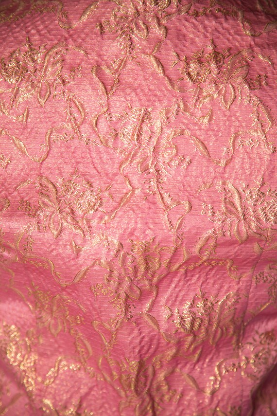 1960s Lanz Silk Pink and Gold Embroidery Two Piec… - image 10