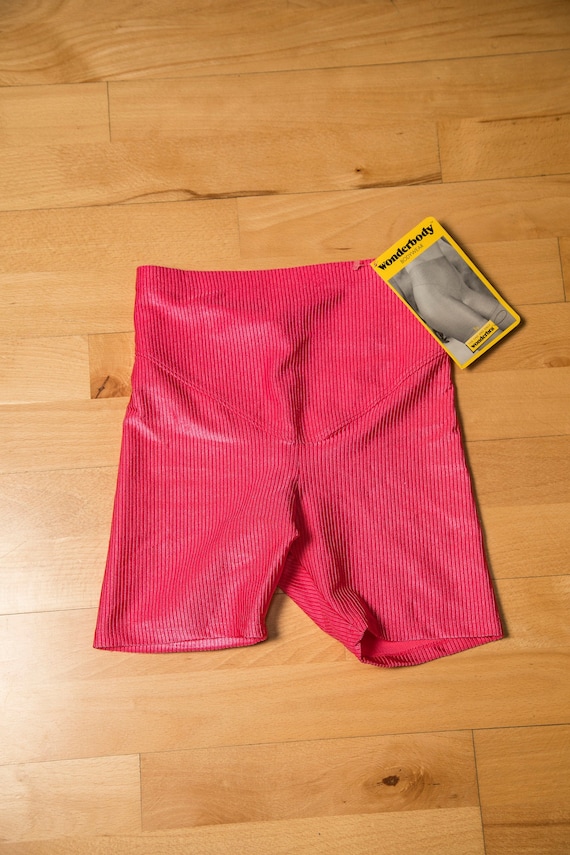 NWT 1980s Wonderbody Neon Pink High Waisted Bike W