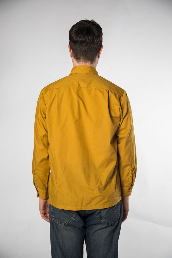 60’s Yellow Plaid Checked Button Up by H. I.S. Press free main image 0