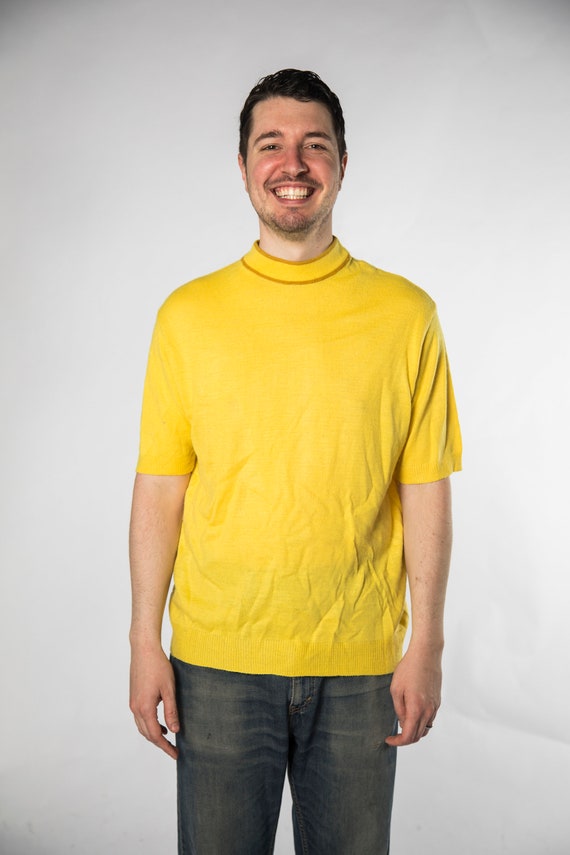 Vanilla Monkey Mock Neck Short Sleeve Sweater in Bone main image 1