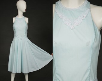 Pretty 1980s Gunne Sax by Jessica McClintock Baby Blue  - Small, Medium