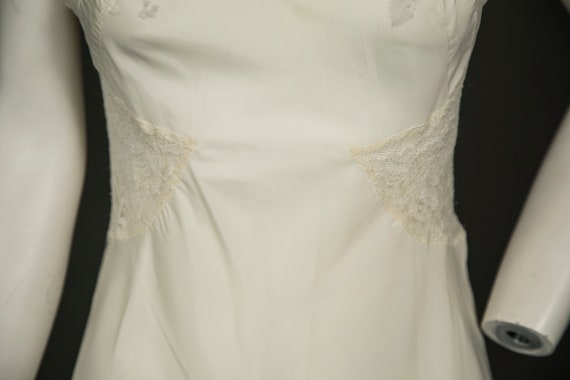 1950s Barbizon Tafredda White Slip w Lace - Small - image 4