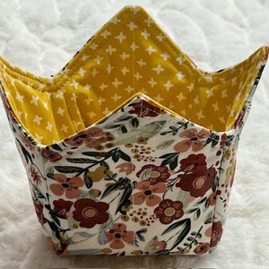 Brown & yellow floral Ninja Creami Ice Cream cozies- Pint and Deluxe sizes-LIMITED AMOUNT!