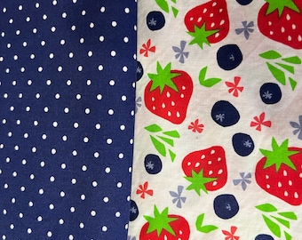 Ninja Creami ice-cream cup cozies in Strawberries & Blueberries -two sizes to choose from!