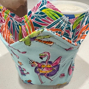 Tropical flamingos Ninja Creami Ninja Creami Ice Cream Cozies-Limited amount.