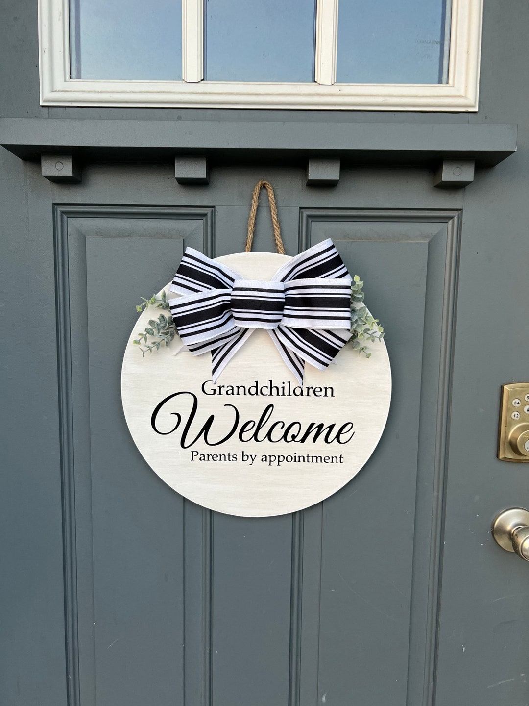 Grandparents Front Door Sign Sign Door Hanger Porch Etsy