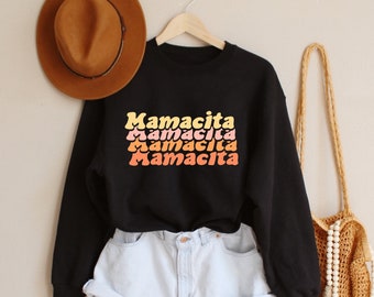 Mamacita Sweatshirt, Mama Sweatshirt, Mamacita Shirt, Crew Neck Oversized Sweatshirt