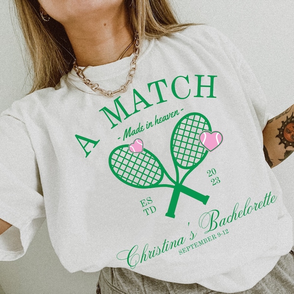 Match made in Heaven Bachelorette shirts, Custom Bachelorette Merch, Comfort colors bachelorette, Country club bachelorette, Old money bach