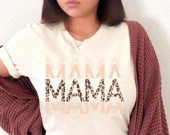 Mama leopard shirt | Mothers day gift from friend | Expecting mom gift | Pregnant friend gift | Pregnant sister gift