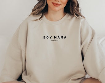 Boy mama sweatshirt, First time mom gift, Expecting mom shirt, Pregnant sister gift, Boy mama loungewear