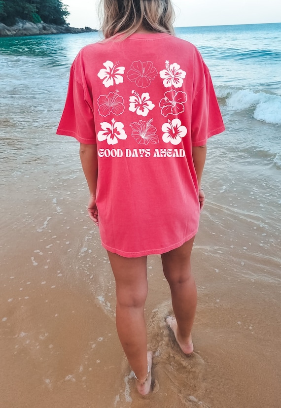 Coconut Girl Shirt Comfort Color Cute Beach Shirt Hibiscus Flower Summer Tee VSCO Girl Outfit Y2K Summer Outfit Preppy Clothes Etsy Australia