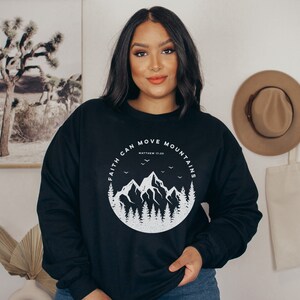 Faith sweatshirt, Christian sweatshirt, Bible verse shirt, Comfy Crew Neck Sweatshirt, Loungewear, Oversized sweatshirt