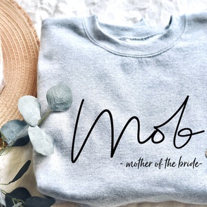 Mother of the bride gift from bride, Mother of the bride shirt, Crew Neck Sweatshirt Sport Grey