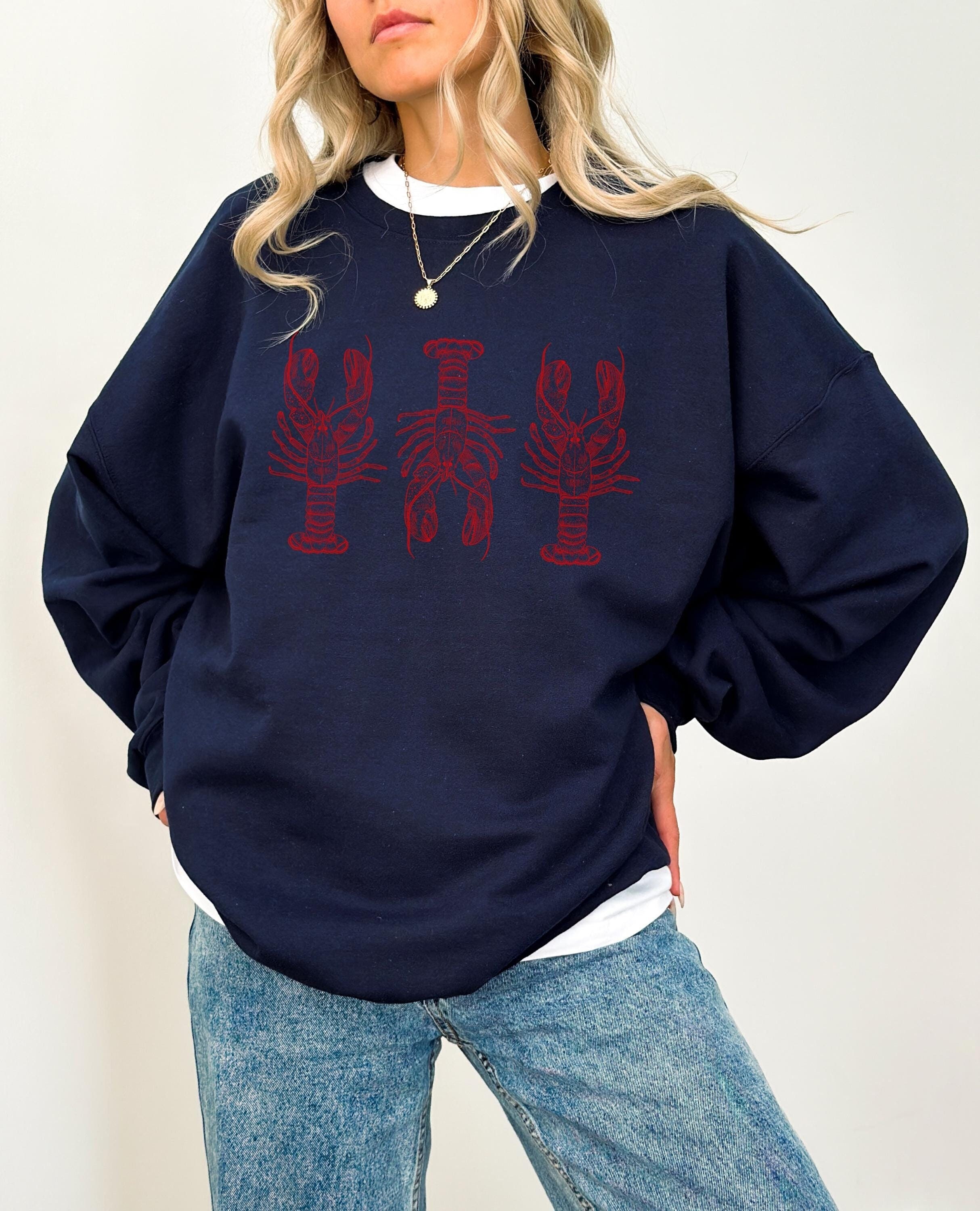 Sweat-shirt Homard Imprimé - Homme Et Femme - Coton/polyester - Coupe Décontractée - Tailles S à 3XL - 5