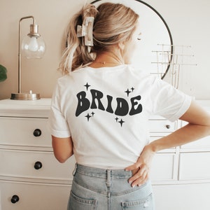 Retro Maid of Honor shirt, Groovy Bachelorette party outfits, Matron of honor gift, Bridesmaid getting ready outfit, Bachelorette weekend image 4