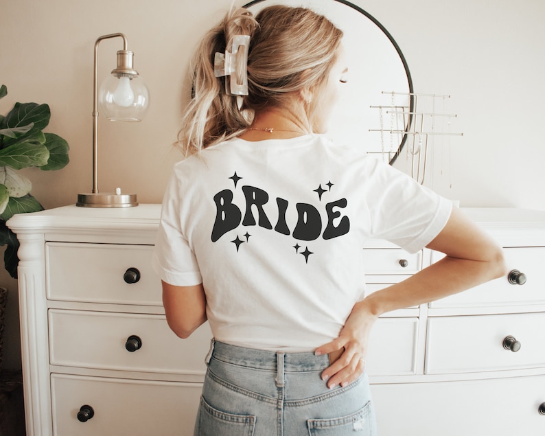 Retro Maid of Honor shirt, Groovy Bachelorette party outfits, Matron of honor gift, Bridesmaid getting ready outfit, Bachelorette weekend image 4