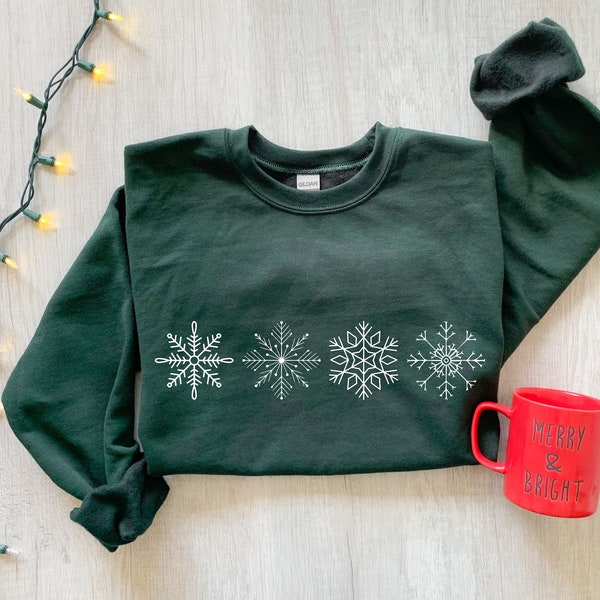 Vintage Grey Snowflake Fleece Sweater (XL)