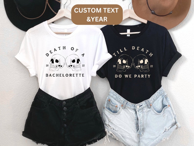 Halloween Bachelorette Party Shirts Bride or Die Halloween Etsy