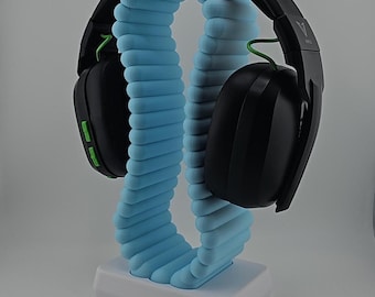 3D Printed Headphone Stand: Bubbly Design, Gamer Desk Organizer