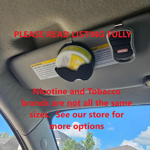 ZN Nicotine Visor Clip - 3D Printed Clip-On - Unique Gift for Nicotine Enthusiasts - For Dad, Him, Boyfriend, Husband, Everyone READ LISTING