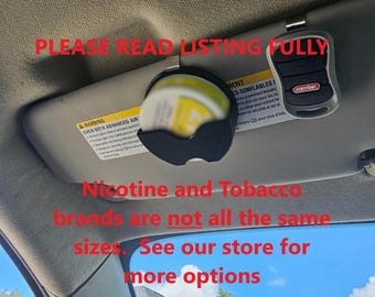 Clip para visera de nicotina ZN - Clip impreso en 3D - Regalo único para entusiastas de la nicotina - Para papá, él, novio, esposo, ¡para todos! LEA LA DESCRIPCIÓN