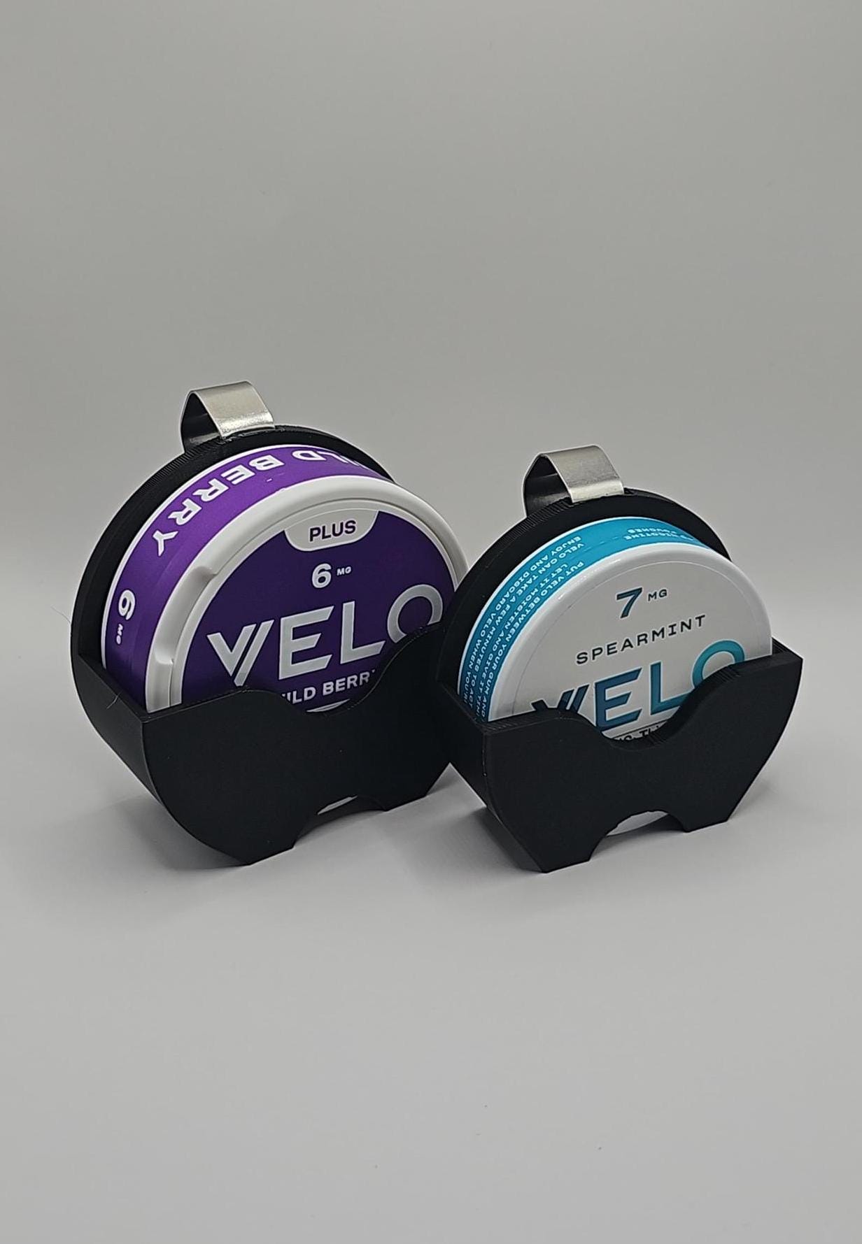 VELO and VELO Plus Compatible Visor Clip - 3D Printed Nicotine Pouch Can Organizer for Car - Gift for Nicotine Enthusiasts