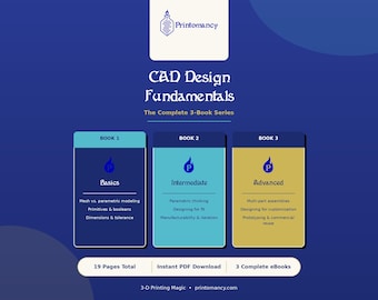CAD Design Fundamentals | Complete 3D Design Guide Series | Beginner to Advanced eBooks | Software-Agnostic PDF