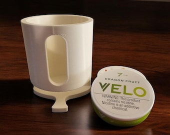 VELO and VELO Plus Nicotine Pouch Dispenser: Versatile 3D-Printed Desk or Wall Mount Organizer for Office & Home
