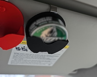 Grizzly Tobacco Compatible Can Visor Clip | 3d-printed Car