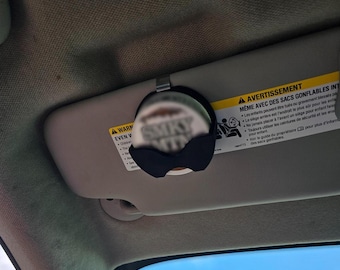 SMKY MTN Compatible Visor Clip Smokey Mountain - 3D Printed Clip-On for Easy Access - Unique Gift Idea for Caffeine Enthusiasts