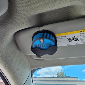 Rogue Nicotine Compatible Visor Clip | 3D Printed Car Organizer | Unique Gift for Nicotine Enthusiasts