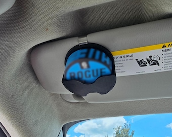Rogue Nicotine Compatible Visor Clip | 3D Printed Car Organizer | Unique Gift for Nicotine Enthusiasts