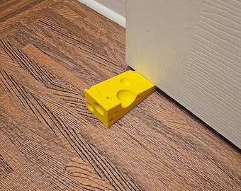 Cheese Wedge Doorstop | Cheesy Gift Door Stopper | Funny Food Lover