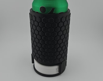 Soporte para latas de 12 oz impreso en 3D con almacenamiento de nicotina