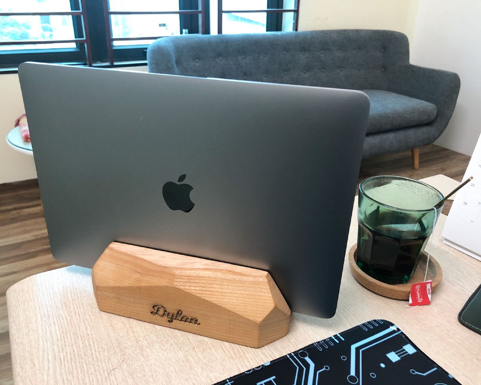 Laptop Stand Wood Macbook Docking Macbook Stand Wood Etsy