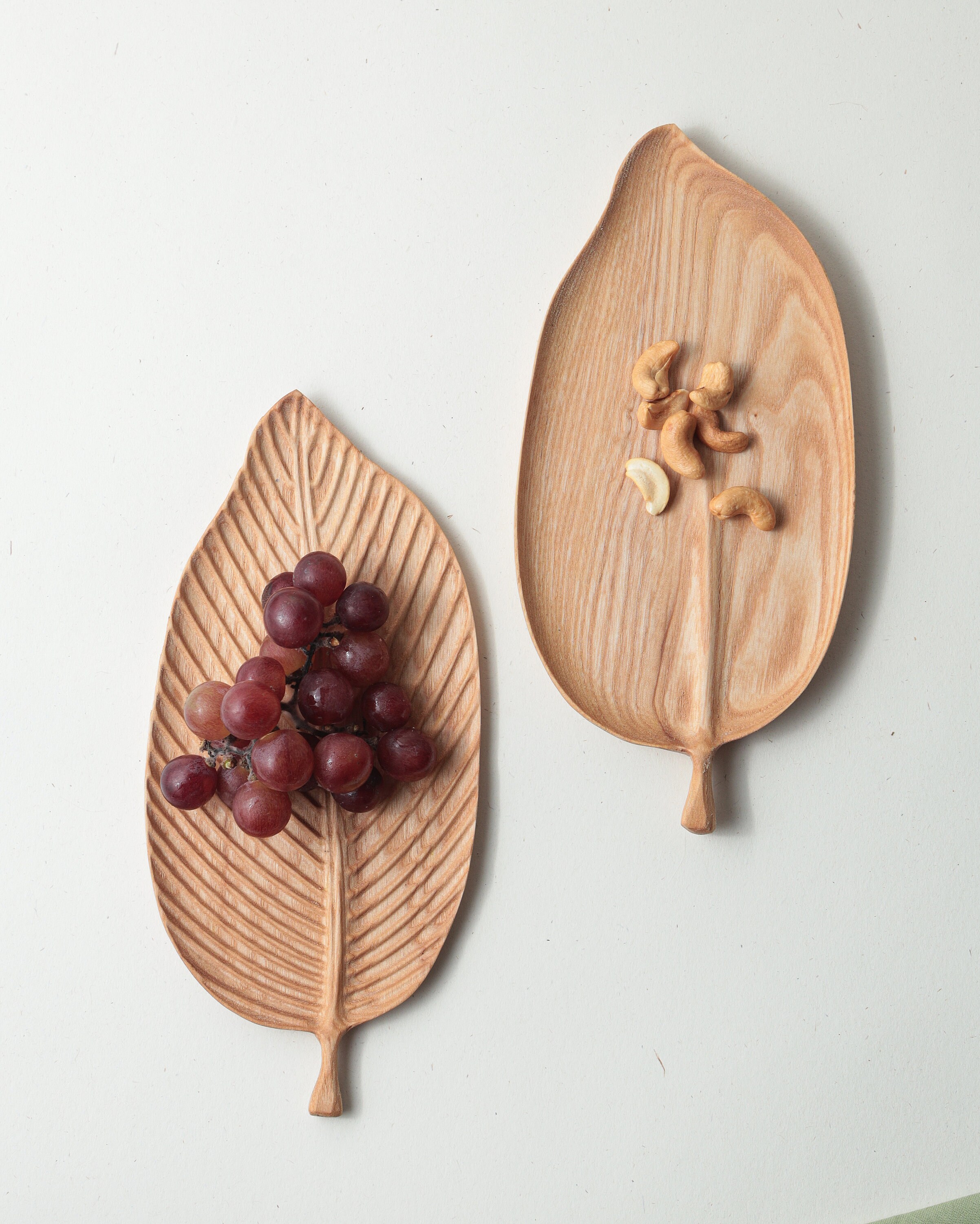Leaf shaped tray Wooden Leaf Tray Etsy