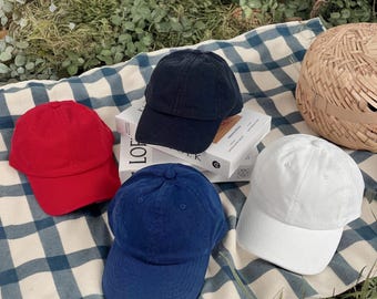Classic Dad Hat - Blank Cotton Baseball Cap - Wholesale Baseball Cap - Adjustable Unisex Summer Hat