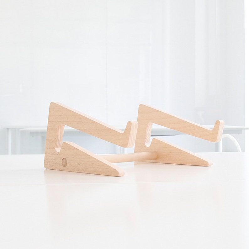 Laptop Stand Vertical Laptop Stand Wood Laptop Stand Etsy