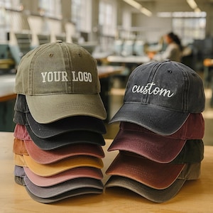 Custom Text Embroidered Hat, Your Text Here, Cool Quote Cap, Vintage Baseball Hat, Custom Trucker Hat, Personalized Gift, Custom Dad Cap