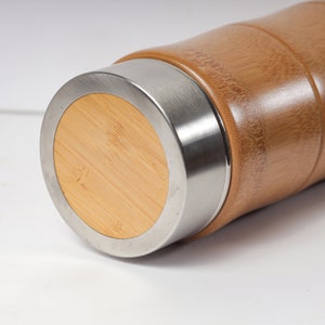 Klassische Bambus Thermos Flasche personalisierte Holz | Etsy