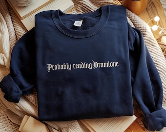 Embroidered Sweatshirt, the high reeve Unisex hoodie Crewneck Jumper, Probably Reading Drami.one Fanfiction Sweatshirt