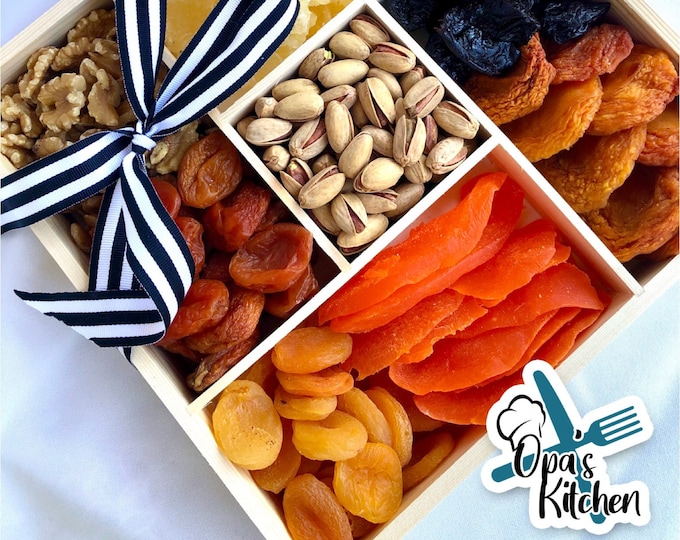 Homemade Dry Fruit & Snack Box by Opa Includes Custom Box Made to Order