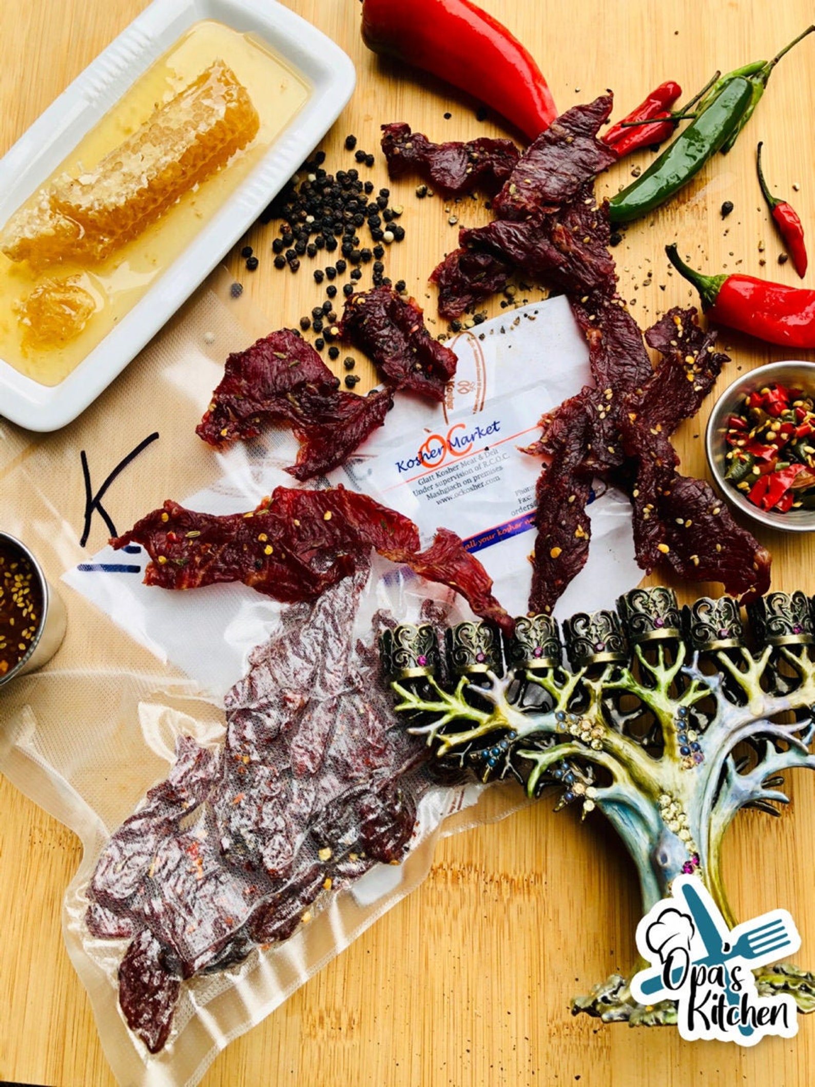 Opa's KOSHER Beef Jerky 4 Flavors Homemade Dried Snacks Etsy