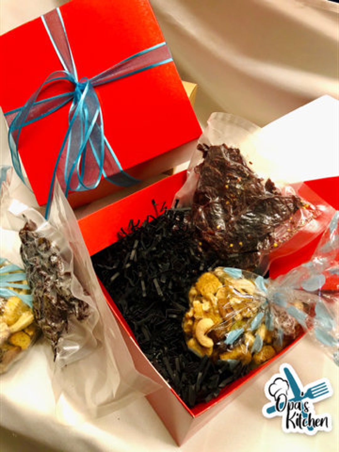 Gift Box Homemade Beef Jerky & Snacks Gift Basket Beef - Etsy