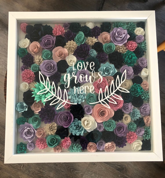 Flower Shadow Box Etsy