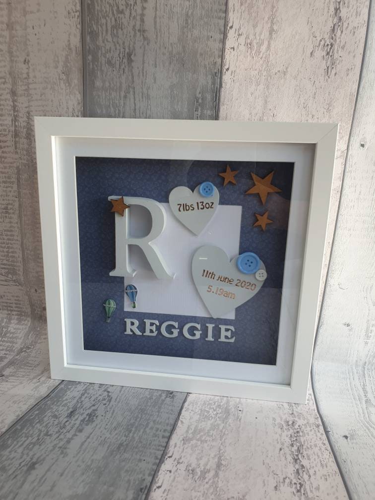 Personalised Baby Name Frame / Name Frame / Newborn Gift / Etsy UK