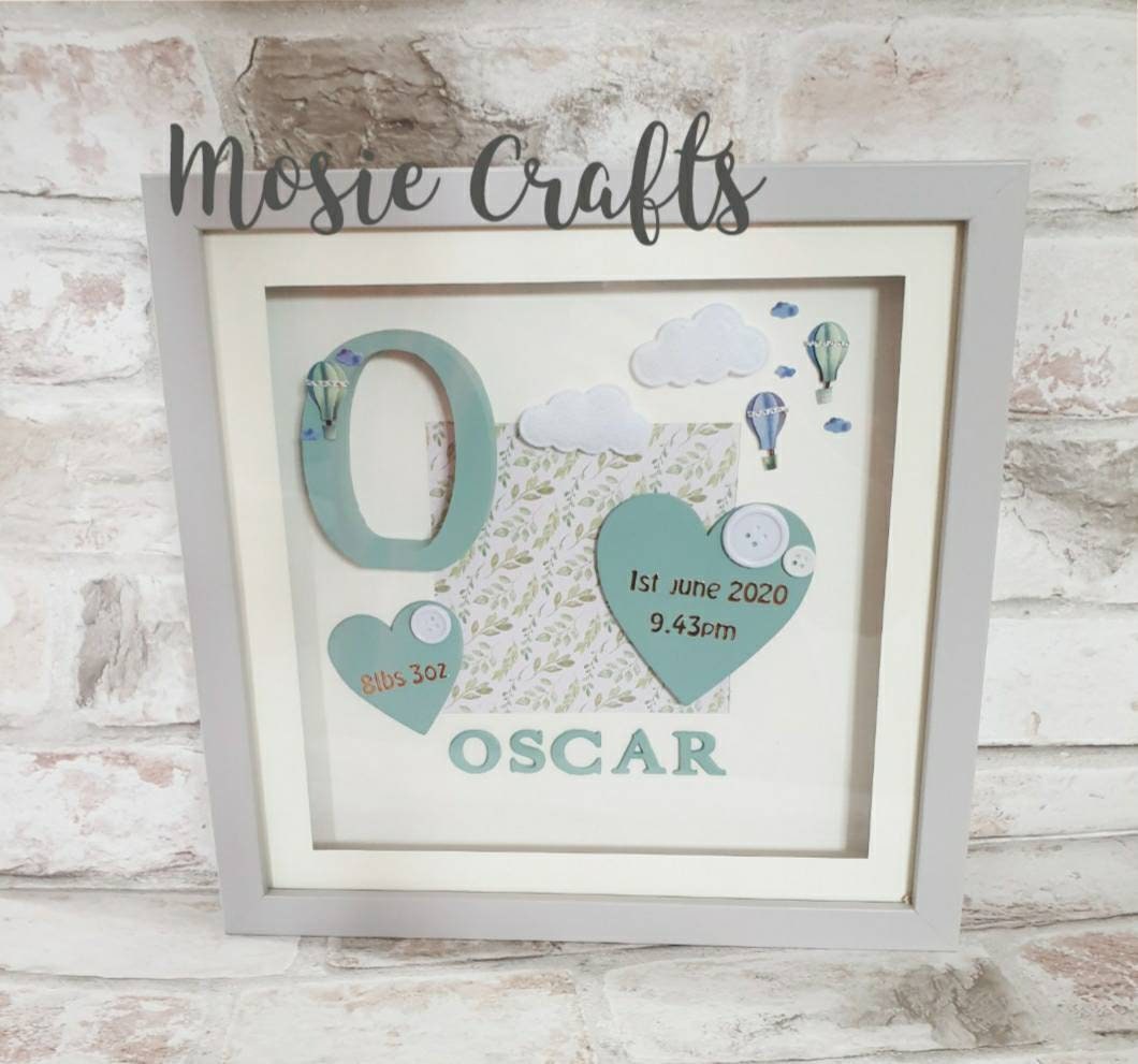 Personalised Baby Name Frame / Name Frame / Newborn Gift / Etsy UK