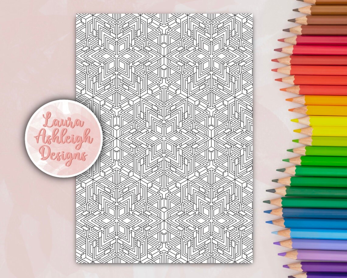 3 A4 Pattern Colouring Pages Adult Colorring Pages Kids Colouring ...