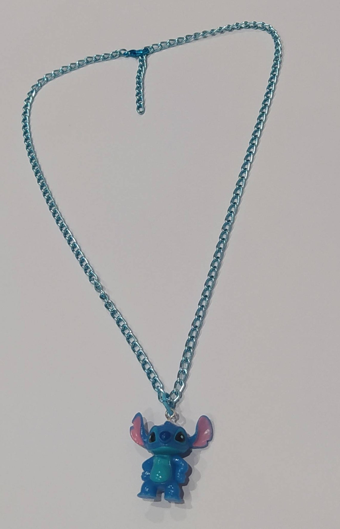 Stitch necklace Lilo and Stitch gifts blue chain Etsy