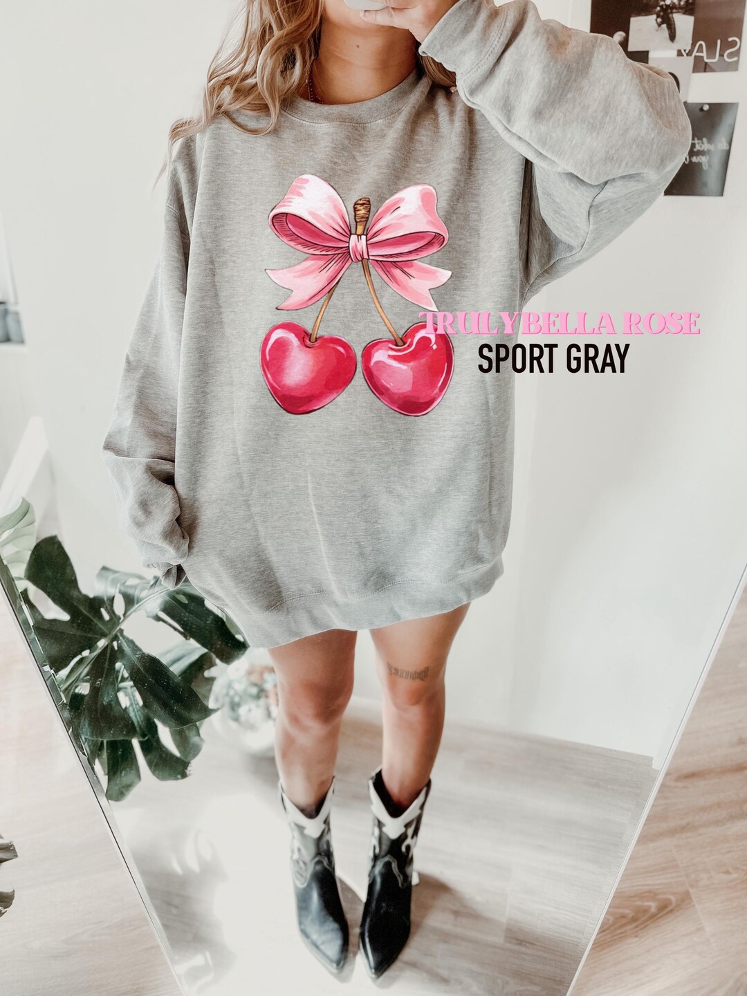 Been Loving You Too Long Sweater in Cherry and Milk